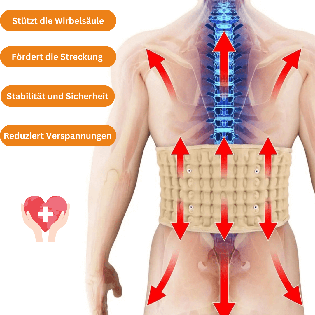 pukita Painbelt AIR - Rückenstütze für Stabilität u. Sicherheit